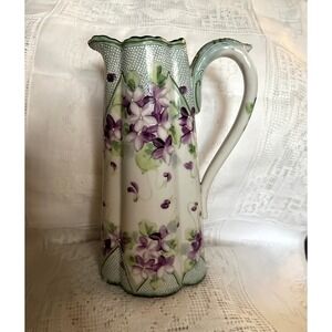Antique Nippon Pitcher H. P. Violets
